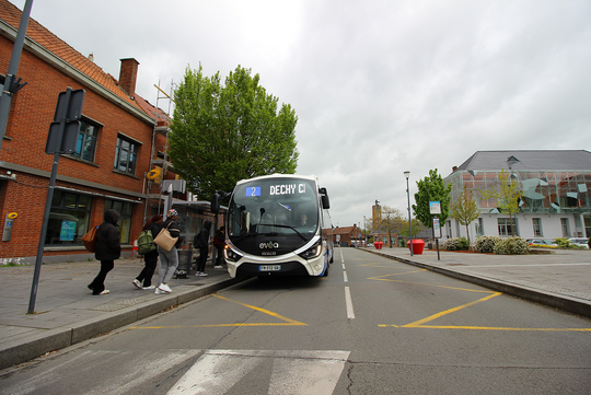 Photo du bus circulant sur la ligne 2 à Auby