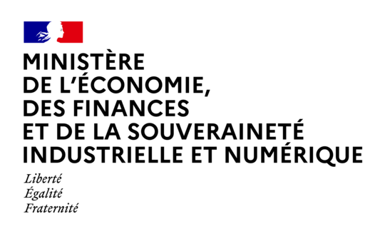 Visuel du logo du ministère de l'économie. des finances, de la souveraineté industrielle et numérique.        